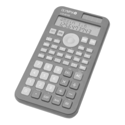 Olympia LCD 8510S Calculators Manuel utilisateur | Fixfr