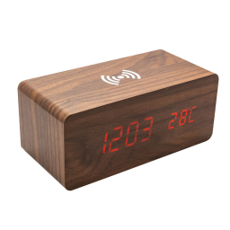 Denver ECQ-104NL Wooden alarm clock Manuel utilisateur | Fixfr