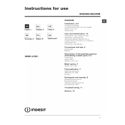 Indesit IWDC 6145 (EU) Washer dryer Manuel utilisateur | Fixfr