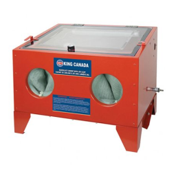 King Canada KSB-110N-LED SANDBLAST CABINET WITH LED LIGHT Manuel utilisateur | Fixfr