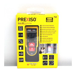 Prexiso P40 40M 135FT LASER DISTANCE MEASURE Manuel utilisateur | Fixfr