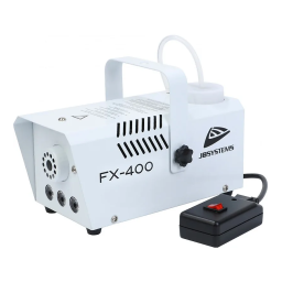 JB systems FX-400 Fogger Manuel du propriétaire | Fixfr