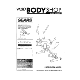 WESLO BODYSHOP WLMC01450 : Chat IA et Téléchargement PDF | Fixfr