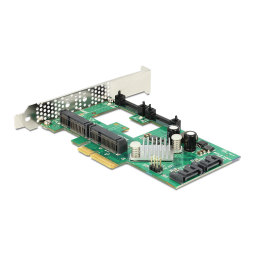 DeLOCK 89372 PCI Express Card > Hybrid 2 x internal SATA 6 Gb/s + 2 x internal mSATA Fiche technique | Fixfr