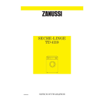 Zanussi ZAN TD 4110 F Manuel utilisateur