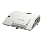 Hitachi CPAW2519N Projector Manuel utilisateur