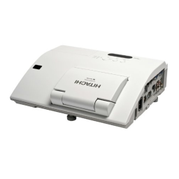 Hitachi CPAW2519N Projector Manuel utilisateur | Fixfr