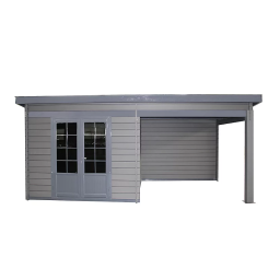 Green Outside Abri de jardin composite Green Outside, toit plat, 7,4 m² ép.28 mm Manuel utilisateur | Fixfr