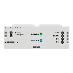 PARADOX UC300 Manuel utilisateur | Fixfr
