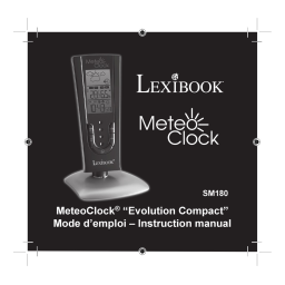 Lexibook SM1840 MeteoClock Evolution Advance Manuel utilisateur | Fixfr