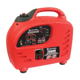 King Canada KCG-2001I 2000W GASOLINE DIGITAL INVERTER GENERATOR Manuel utilisateur | Fixfr