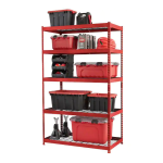 Husky HBR652454W3-R 3-Tier Heavy Duty Industrial Welded Steel Garage Storage Shelving Unit Mode d'emploi