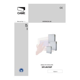 CAME CP24WL BURGLAR ALARM SYSTEM Manuel utilisateur | Fixfr