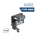 Burkert 8650 AirLINE Ex 8650 is a modular electrical and pneumatic automation system Manuel utilisateur