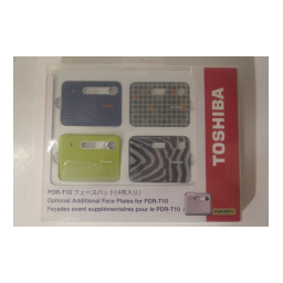 Toshiba PDR-T10 Manuel utilisateur | Fixfr
