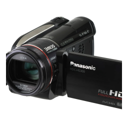 Panasonic HDC HS300 Mode d'emploi | Fixfr