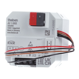 THEBEN JU 1 KNX Manuel utilisateur | Fixfr