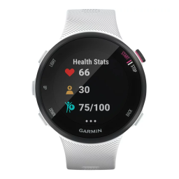 Garmin FORERUNNER 45S BLACK Montre connectée, activity tracker ou montre de sport Manuel du propriétaire | Fixfr