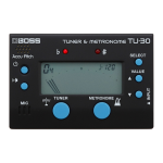 Boss TU-30 Tuner &amp; Metronome Manuel utilisateur
