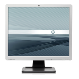 HP COMPAQ 19 INCH FLAT PANEL MONITORS Manuel utilisateur | Fixfr