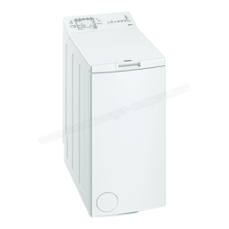 Siemens WP10R154FF Washing machine Manuel utilisateur | Fixfr