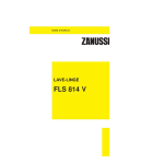 Zanussi FLS814V Manuel utilisateur