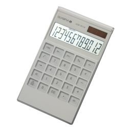 Olympia LCD 312 Calculators Manuel utilisateur | Fixfr