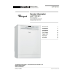 Whirlpool ADP 720 IX Dishwasher Manuel utilisateur