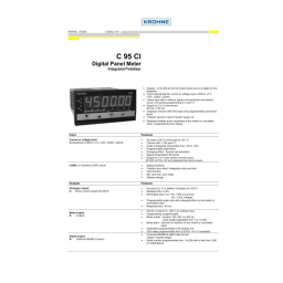 KROHNE C95 CI Manuel du propriétaire | Fixfr