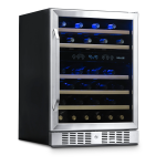 NewAir AWR-460DB 24&rdquo; Built-in 46 Bottle Dual Zone Compressor Wine Fridge  Manuel utilisateur