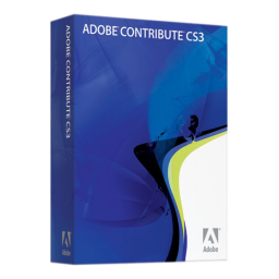 Adobe Contribute CS3 Manuel du propriétaire | Fixfr