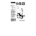 Weider WEEVBE3301 PRO 435 BENCH Manuel utilisateur