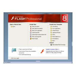 Adobe Flash 8 Manuel utilisateur | Fixfr