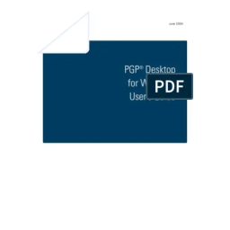 PGP Personal Privacy 6.5 Windows 95, 98 et NT Manuel utilisateur | Fixfr