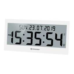 DCF EU Radio Controlled Jumbo LCD Wall Clock