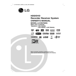 LG LH-RH760IA Manuel du propriétaire | Fixfr