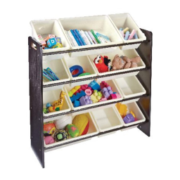 Kids 12-Bin Bedroom/Playroom Toy Storage Organizer