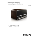 Philips OR7200 Radio Manuel utilisateur