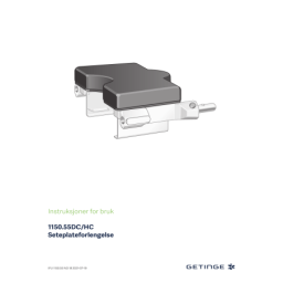 Getinge 100578C0 Table Top for Paediatric Surgery Mode d'emploi | Fixfr