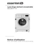 Essentiel b EELS914-1b Washer dryer Manuel utilisateur