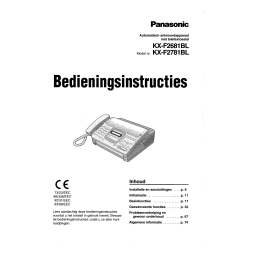 Panasonic KXFP181BL Operating instrustions | Fixfr