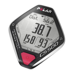 Polar CS500+ Manuel utilisateur | Fixfr