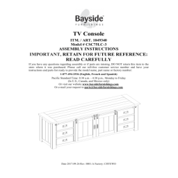 Whalen 947730 / BRO66C Brockport TV Console  Manuel utilisateur | Fixfr