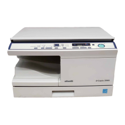 Olivetti d-Copia 200D - d-Copia 201D Manuel utilisateur | Fixfr