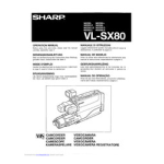 Sharp VL-SX80 Manuel utilisateur