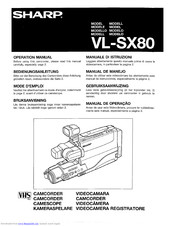 Sharp VL-SX80 Manuel utilisateur | Fixfr