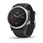 Garmin FENIX 6 SOLAR, SILVER W/BK BAND, GPS Montre connect&eacute;e, activity tracker ou montre de sport Manuel du propri&eacute;taire