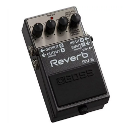 Boss RV-6 Reverb Manuel du propriétaire | Fixfr