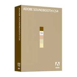 Adobe Soundbooth CS4 Manuel utilisateur | Fixfr