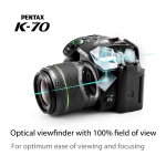 Pentax K-70 + 18-135mm WR Appareil photo Reflex Owner's Manual